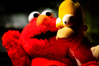 Elmo y Homero