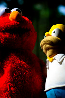 Elmo y Homero